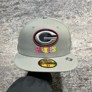 NWT New Era 59Fifty Green Bay Packers Super Bowl XLV Hat Fitted Size 7 1/8 Gray